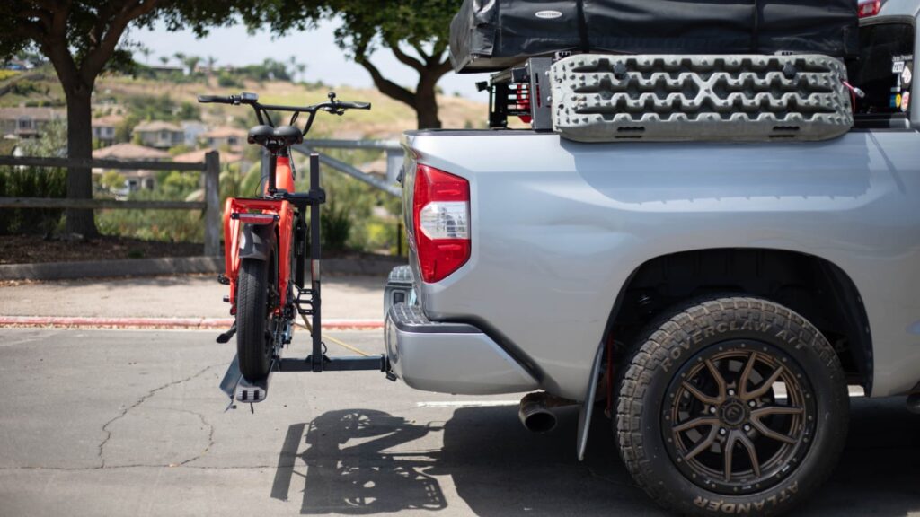 Ebike Hitch Rack Installed on a Vehicle